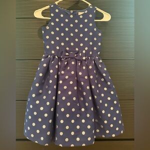 Gymboree Navy Polka Dot Dress